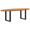 Eettafel Ovaal Massief Eikenhout Lichtbruin