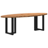 Eettafel Ovaal Massief Eikenhout Lichtbruin