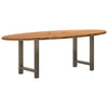 Eettafel Ovaal Massief Eikenhout Lichtbruin