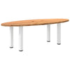 Eettafel Ovaal Massief Eikenhout Lichtbruin