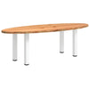 Eettafel Ovaal Massief Eikenhout Lichtbruin