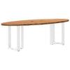 Eettafel Ovaal Massief Eikenhout Lichtbruin