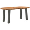 Eettafel Ovaal Massief Eikenhout Lichtbruin