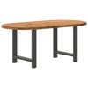 Eettafel Ovaal Massief Eikenhout Lichtbruin