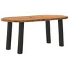 Eettafel Ovaal Massief Eikenhout Lichtbruin