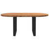 Eettafel Ovaal Massief Eikenhout Lichtbruin