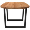 Eettafel Ovaal Massief Eikenhout Lichtbruin