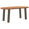 Eettafel Ovaal Massief Eikenhout Lichtbruin