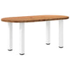Eettafel Ovaal Massief Eikenhout Lichtbruin