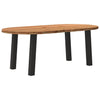 Eettafel Ovaal Massief Eikenhout Lichtbruin