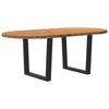 Eettafel Ovaal Massief Eikenhout Lichtbruin