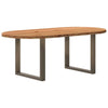 Eettafel Ovaal Massief Eikenhout Lichtbruin
