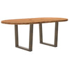 Eettafel Ovaal Massief Eikenhout Lichtbruin