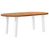 Eettafel Ovaal Massief Eikenhout Lichtbruin