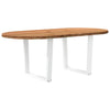 Eettafel Ovaal Massief Eikenhout Lichtbruin