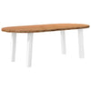 Eettafel Ovaal Massief Eikenhout Lichtbruin
