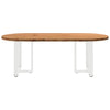 Eettafel Ovaal Massief Eikenhout Lichtbruin