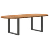 Eettafel Ovaal Massief Eikenhout Lichtbruin