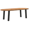 Eettafel Ovaal Massief Eikenhout Lichtbruin