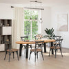 Eettafel Ovaal Massief Eikenhout Lichtbruin