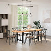 Eettafel Ovaal Massief Eikenhout Lichtbruin