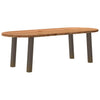 Eettafel Ovaal Massief Eikenhout Lichtbruin