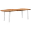Eettafel Ovaal Massief Eikenhout Lichtbruin