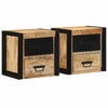 Nachtkastjes 40X35X40 Cm Massief Ruw Hout Mango