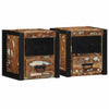 Nachtkastjes 40X35X40 Cm Massief Ruw Hout Mango