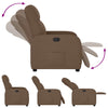 Fauteuil Verstelbaar Stof Bruin