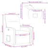 Fauteuil Verstelbaar Stof Bruin