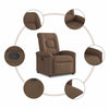 Fauteuil Verstelbaar Stof Bruin