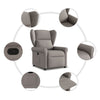 Fauteuil Verstelbaar Stof Taupe