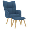Relaxstoel Met Voetenbank Stof