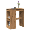 Bartafel Met Rekken 90X47,5X103,5 Cm Bewerkt Hout