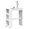 Bartafel Met Rekken 90X40X103,5 Cm Bewerkt Hout