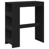 Bartafel Met Rekken 90X40X103,5 Cm Bewerkt Hout