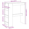 Bartafel Met Rekken 90X40X103,5 Cm Bewerkt Hout