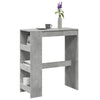 Bartafel Met Rekken 90X40X103,5 Cm Bewerkt Hout