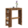 Bartafel Met Rekken 90X40X103,5 Cm Bewerkt Hout