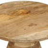 Bijzettafel Ø50X40 Cm Massief Mangohout