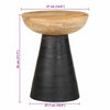 Bijzettafel Ø37X45 Cm Massief Mangohout
