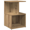 Nachtkastjes 35X35X55Cm Bewerkt Hout Artisanaal Eikenkleur