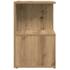 Nachtkastjes 35X35X55Cm Bewerkt Hout Artisanaal Eikenkleur