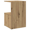 Nachtkastjes 35X35X55Cm Bewerkt Hout Artisanaal Eikenkleur