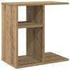 Bijzettafel 50X30X50 Cm Bewerkt Hout Artisanaal Eikenkleur