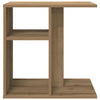 Bijzettafel 50X30X50 Cm Bewerkt Hout Artisanaal Eikenkleur