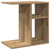 Bijzettafel 50X30X50 Cm Bewerkt Hout Artisanaal Eikenkleur