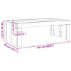 Salontafel 102X50X35 Cm Bewerkt Hout Oude Houtkleurig