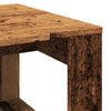 Bijzettafel 50X50X35 Cm Bewerkt Hout Kleurig